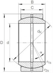 Подшипник Шарнирные подшипники (GE) Подшипник GE 8 DO по выгодным ценам Выкса
